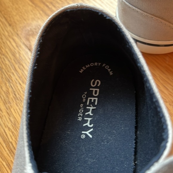 Sperry Grey Canvas Sneakers - Picture 4 of 5